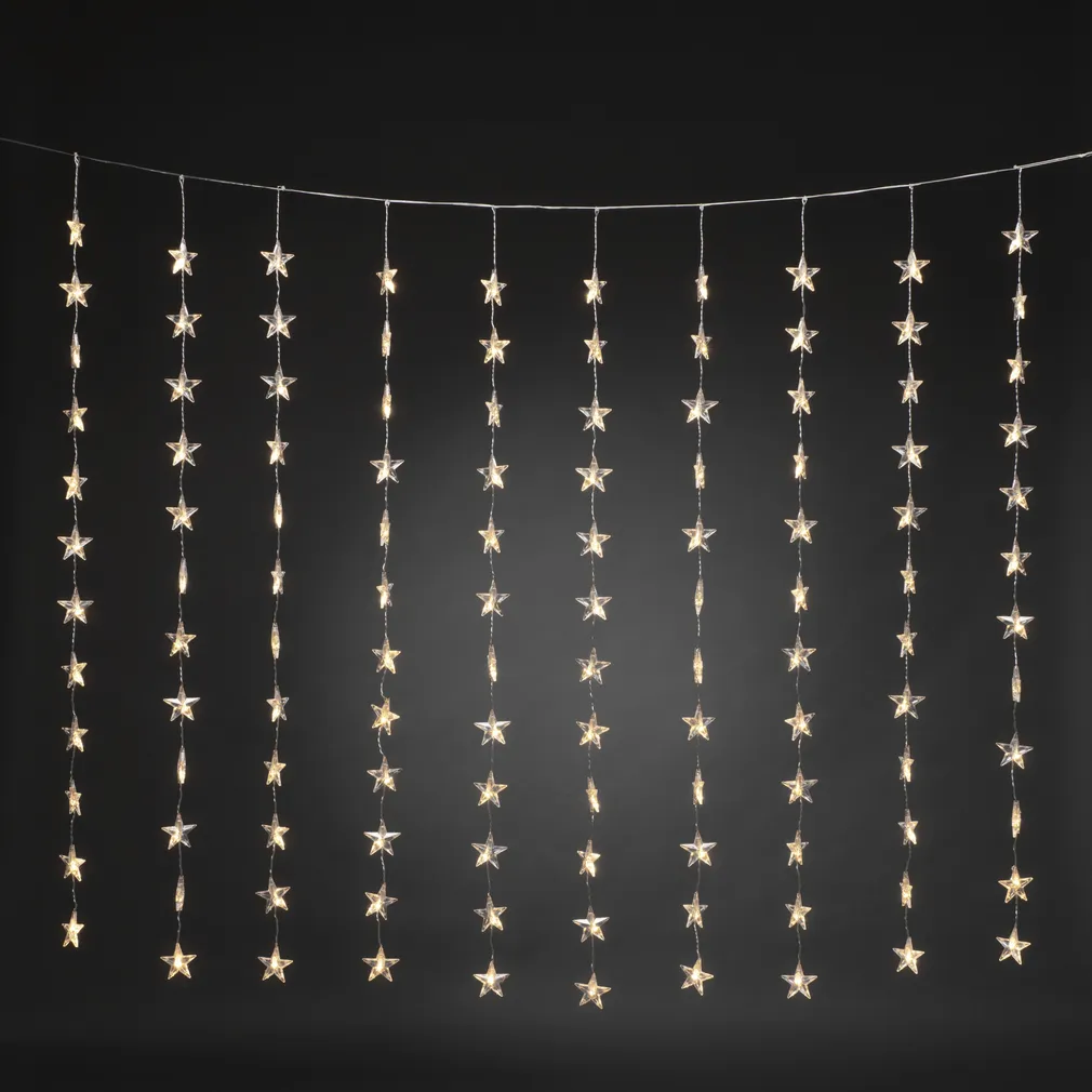 VALGUSKARDIN TÄHEKESTEGA KONSTSMIDE 140X120CM 120 LED SOE VALGUS