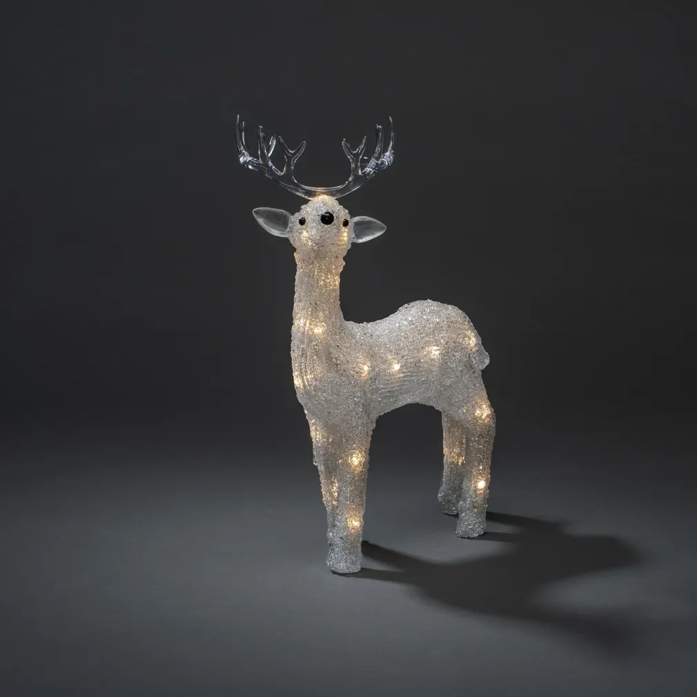 PÕHJAPÕDER KONSTSMIDE AKRÜÜLIST 31,5CM 24 SOOJA VALGET LED-I IP44