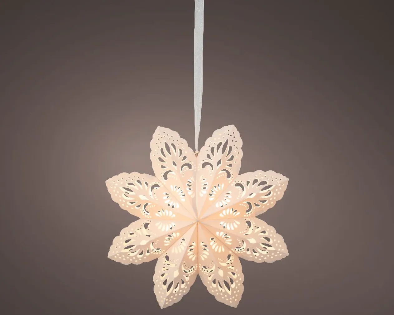 JÕULUKUJU LUMEHELVES LED'IGA 5X5X50CM, VALGE