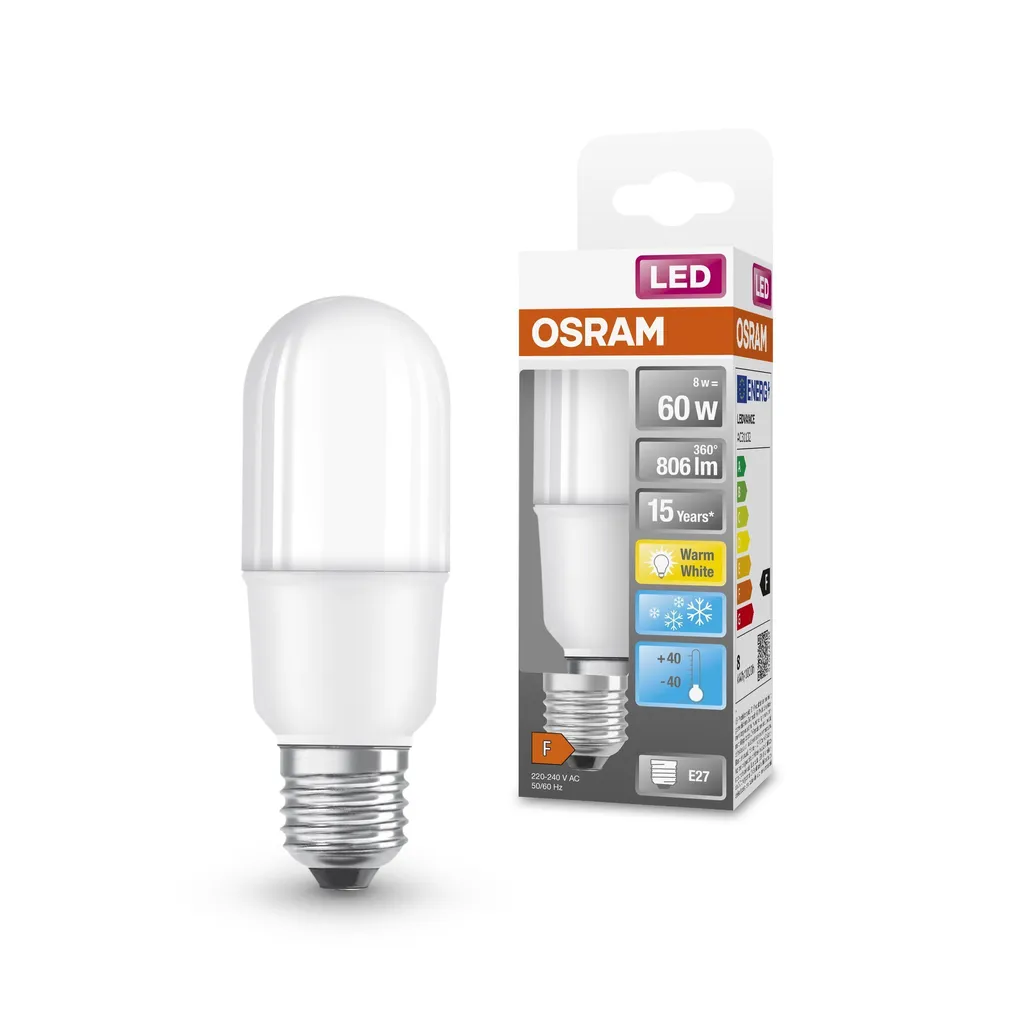 LED LAMP OSRAM 8W E27 2700K 60 FR -40°
