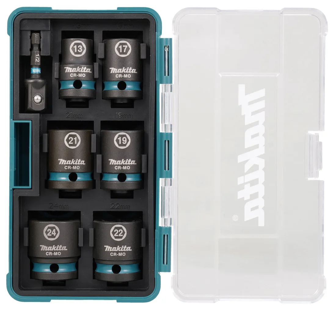 LÖÖKPADRUNITE KOMPLEKT IMPACT BLACK MAKITA 7-OSALINE+PADRUNI ADAPTER