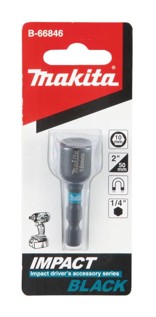 PADRUN MAKITA IMPACT BLACK 1/4" 10X50MM MAGNETIGA
