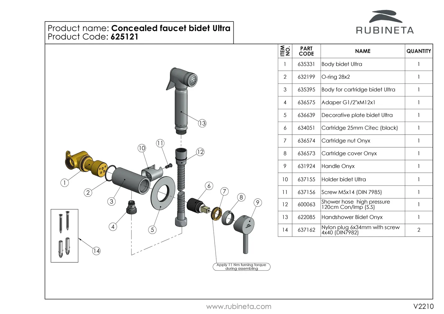 BIDEEDUŠŠ RUBINETA ULTRA KROOM