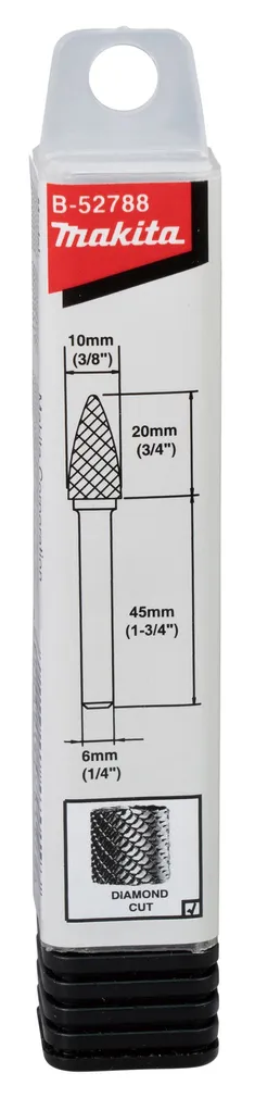 OTSFREES MAKITA 10X20X6MM ÜMAR KOONUS, METALL, RST