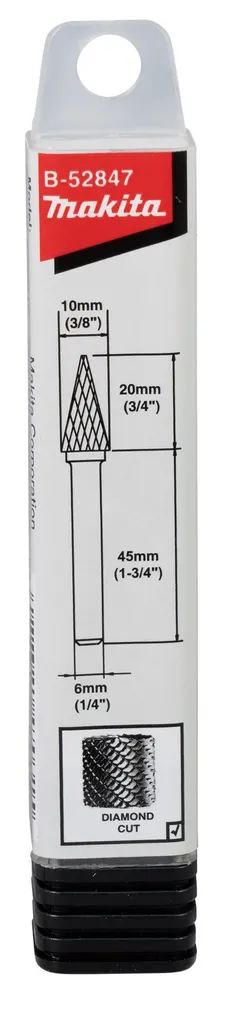 OTSFREES MAKITA 10X20X6MM TERAV KOONUS, METALL, RST