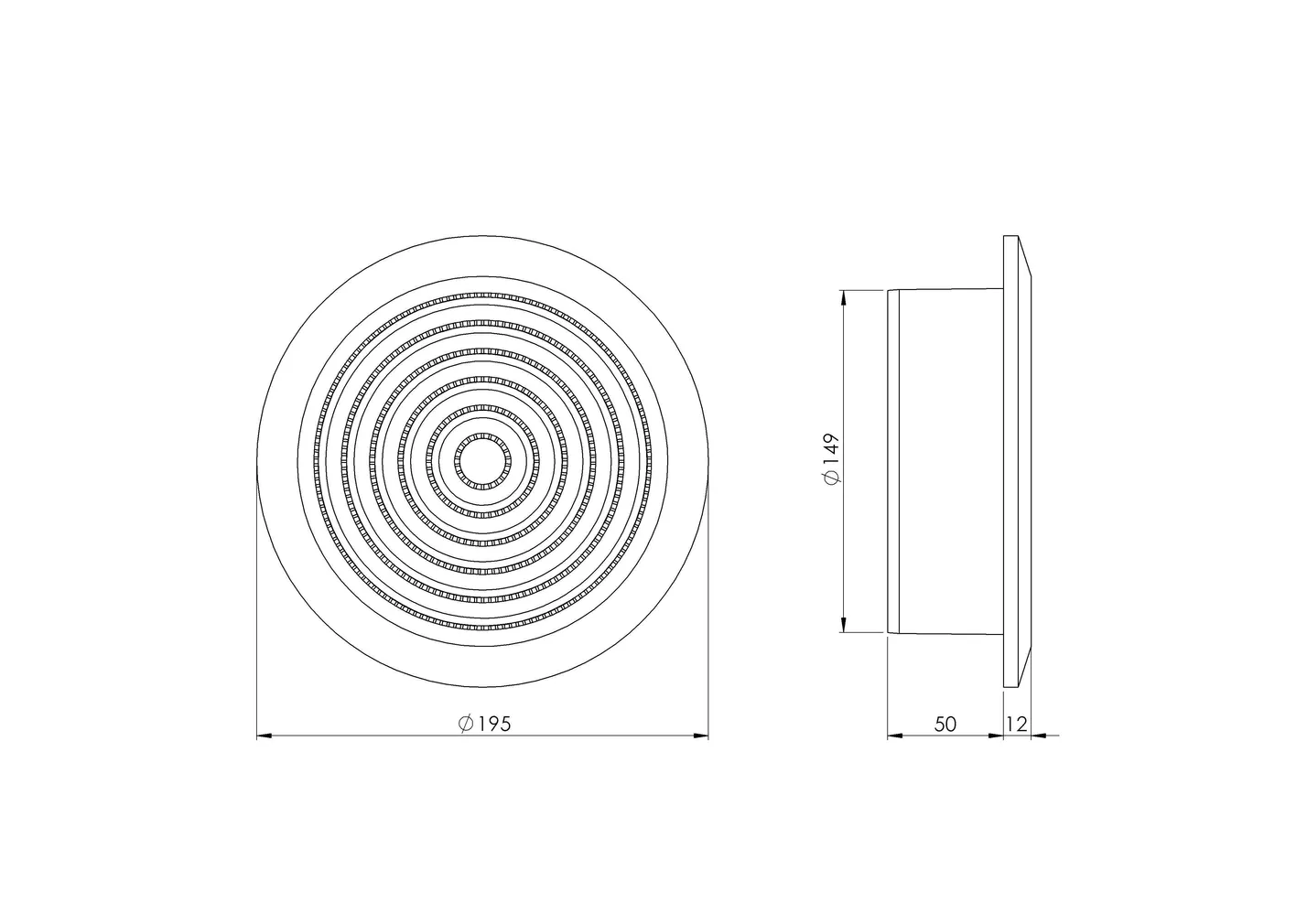 VENTILATSIOONIREST EUROPLAST PLAST NGA150