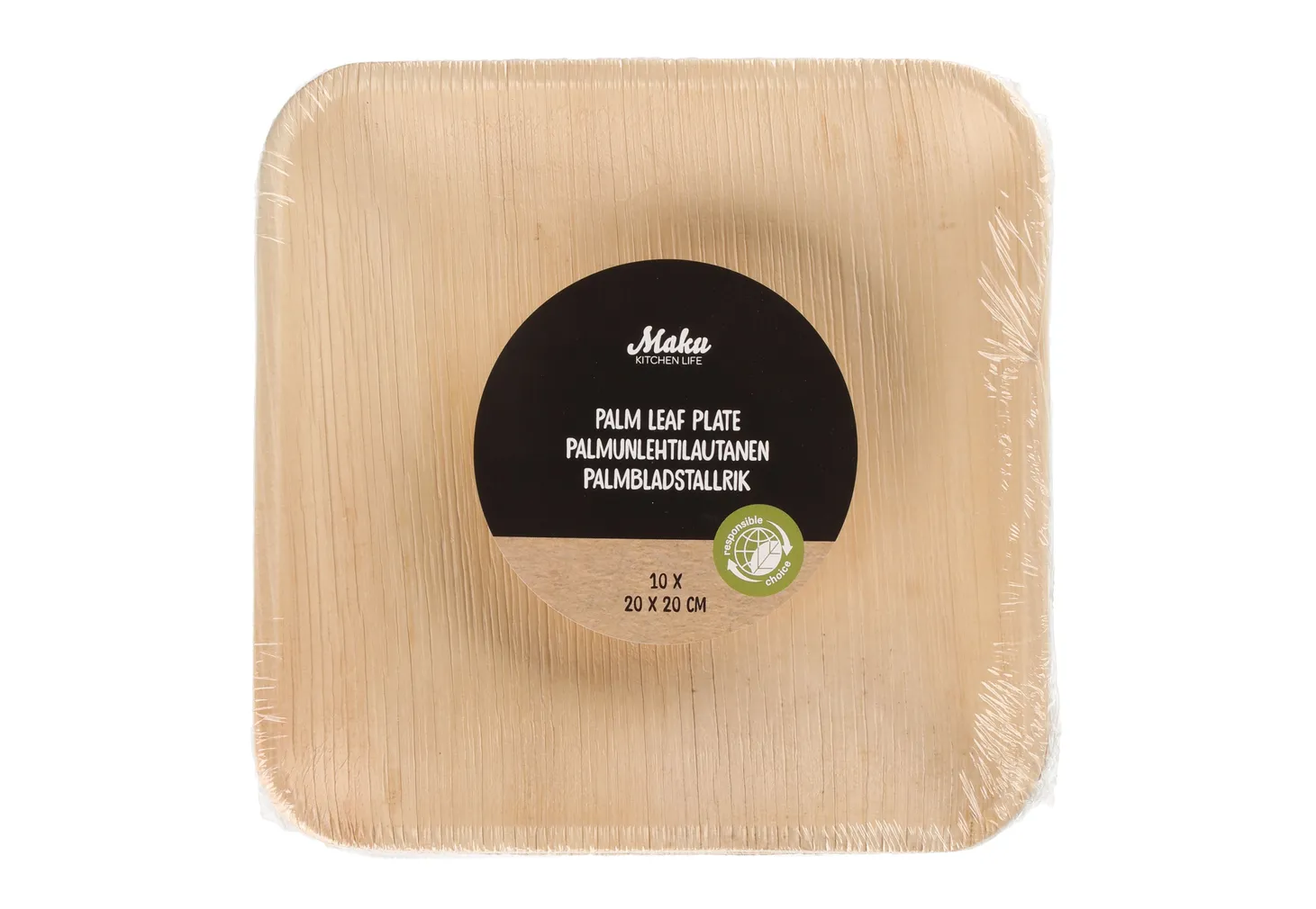 TALDRIK MAKU BAMBUSEST 20X20CM, 10TK