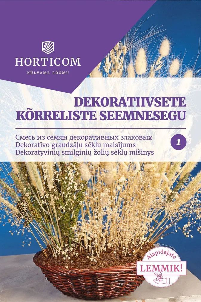 SEEMNED HORTICOM DEKORATIIVSETE KÕRRELISTE SEEMNESEGU 0,75G
