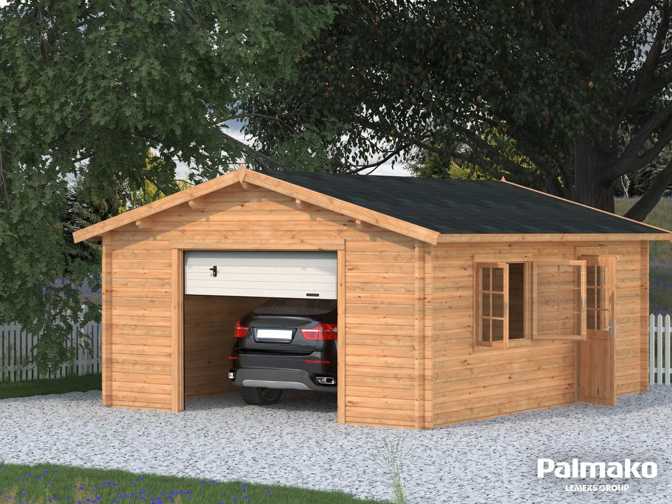 GARAAŽ PALMAKO ROGER 23,9M² SEKTSIOONUKSEGA
