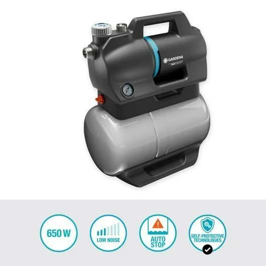 HÜDROFOOR GARDENA 3900 SILENT 650W, 3900L/H, 43M 4.3BAR