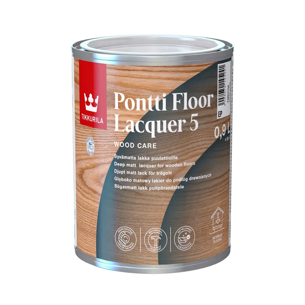 PÕRANDALAKK TIKKURILA PONTTI FLOOR LACQUER 5 EP 0,9L