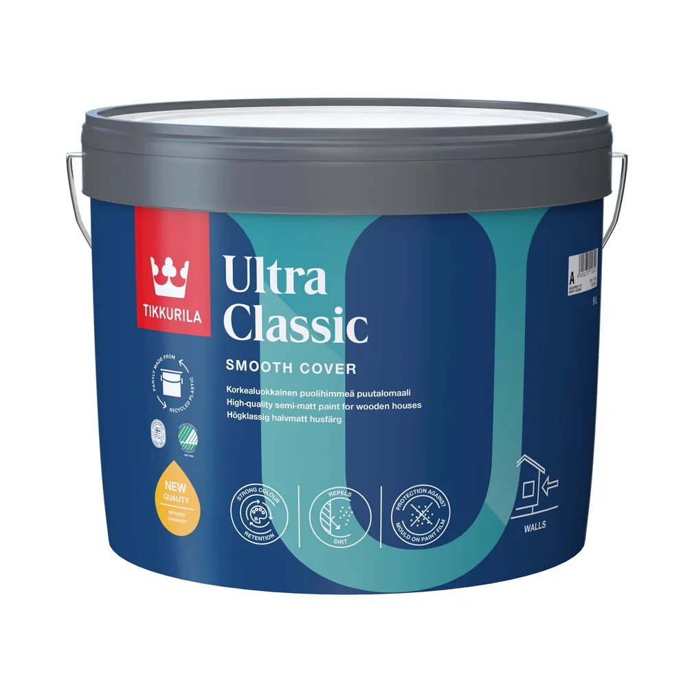 FASAADIVÄRV TIKKURILA ULTRA CLASSIC HOUSE PAINT A VALGE 9L