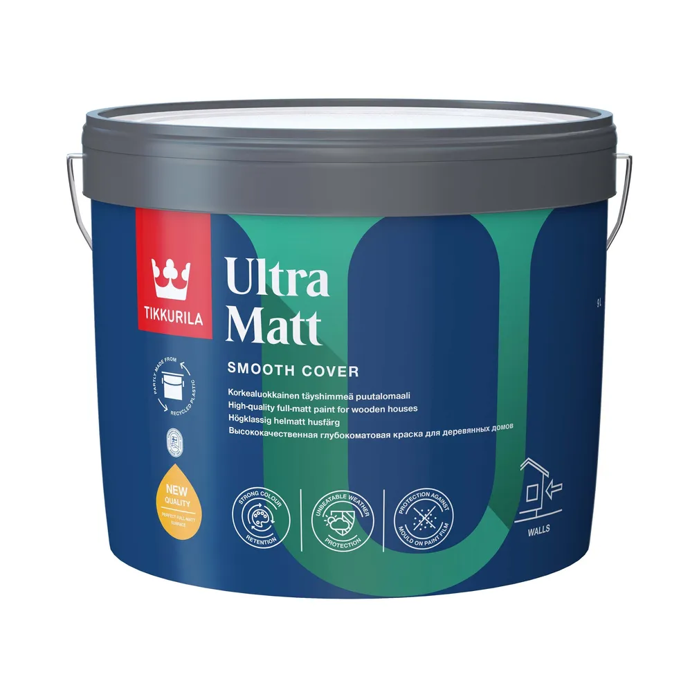 FASAADIVÄRV TIKKURILA ULTRA MATT HOUSE PAINT A VALGE 9L