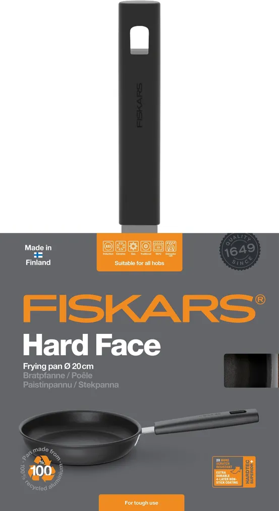 PANN FISKARS HARD FACE 20CM