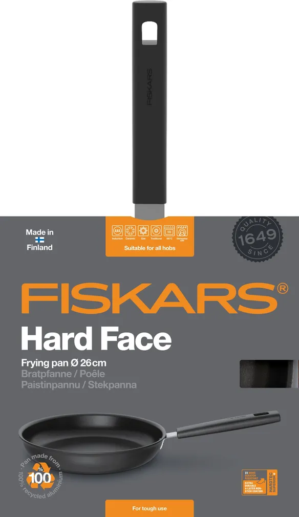 PANN FISKARS HARD FACE 26CM