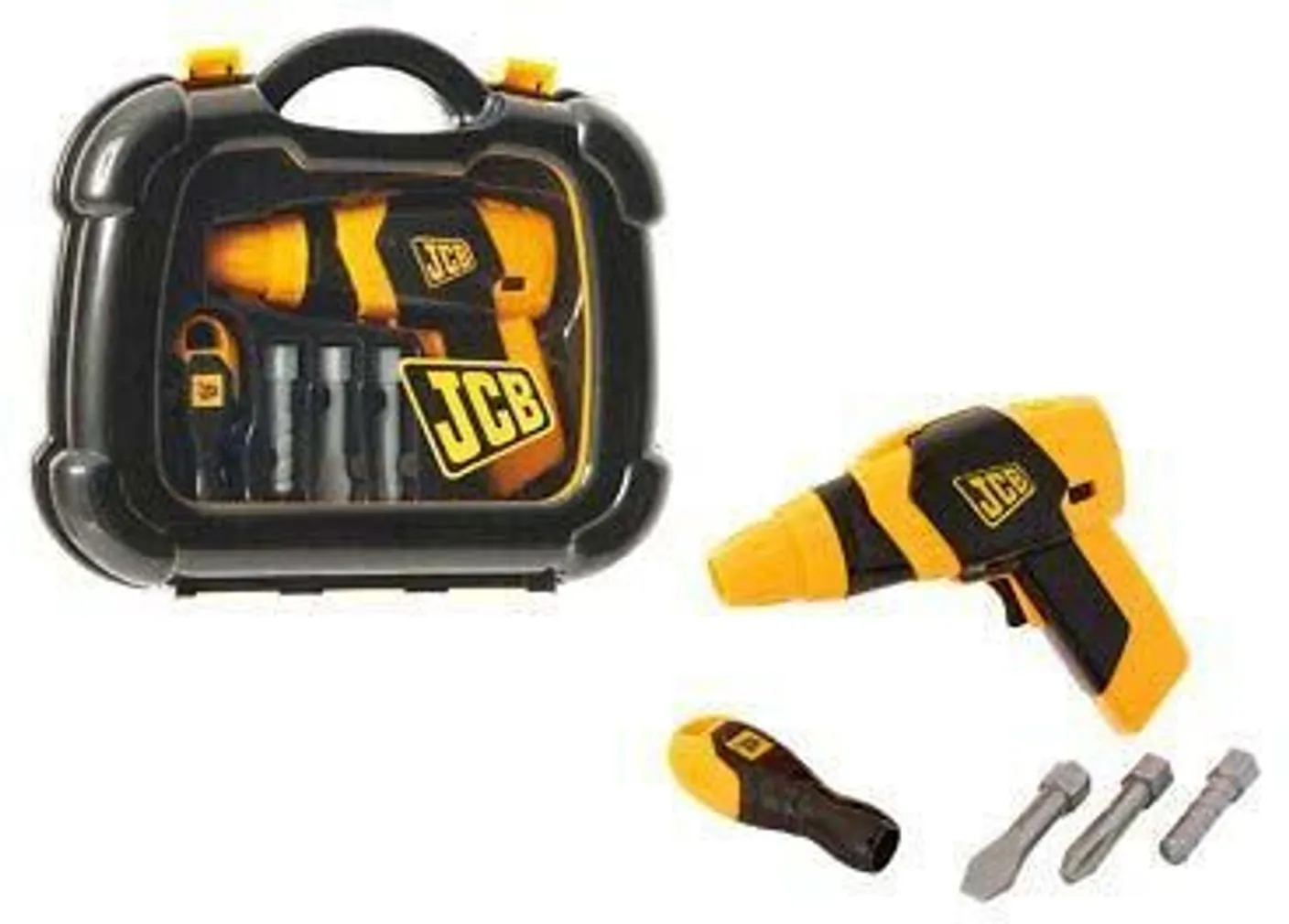 MÄNGUASI JCB PUURI JA TÖÖRIISTADE KOMPLEKT