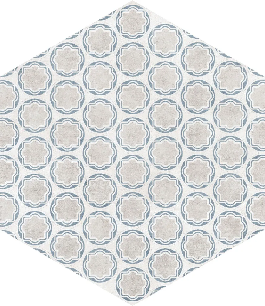 PÕRANDA-JA SEINAPLAAT ATRIUM HEX ALPHA MIX AZUL 25,8X29CM