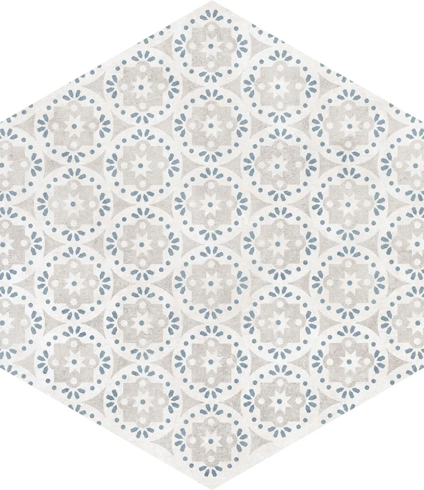 PÕRANDA-JA SEINAPLAAT ATRIUM HEX ALPHA MIX AZUL 25,8X29CM