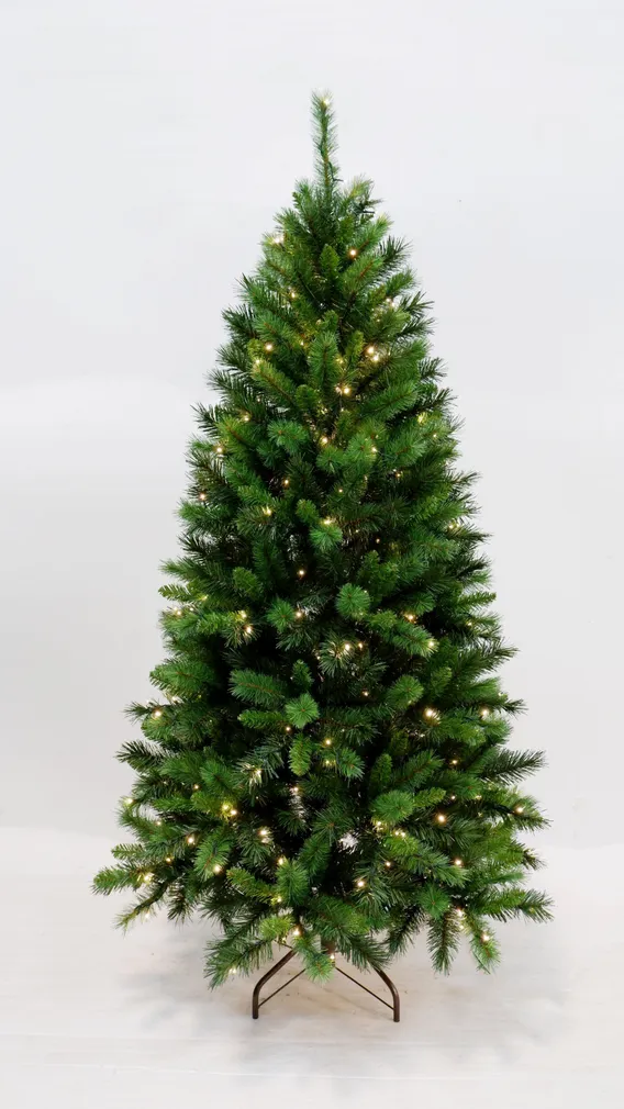 KUNSTKUUSK NEW CAROLINA, 150CM, 250LED,8 FUNKTS. TAIMER