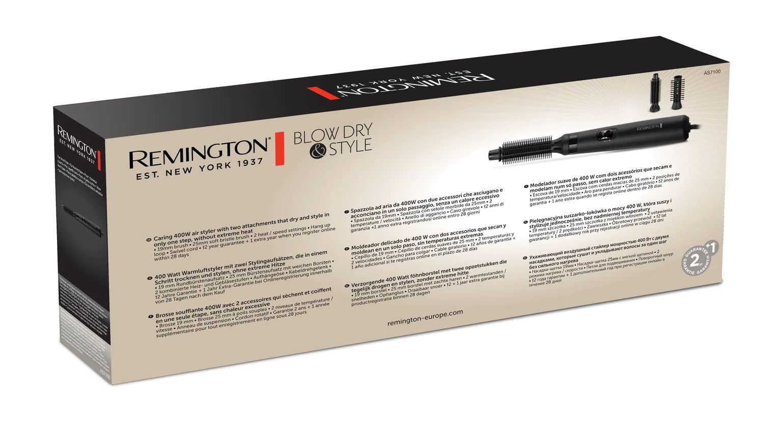 FÖÖN-KOOLUTAJA REMINGTON AS7100 BLOW DRY & STYLE 400W