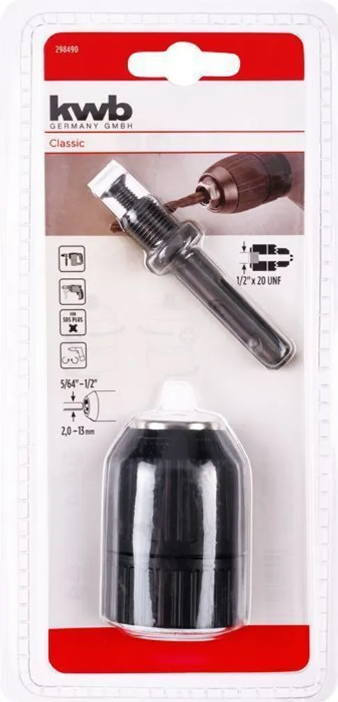 PUURIPADRUN KWB VÕTMEVABA 13MM 1/2“X20