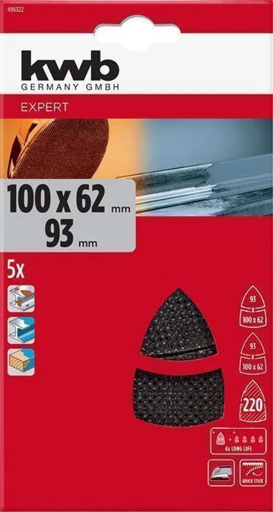 LIHVVÕRK TAKJAKINNISEGA KWB 93MM PSM P220