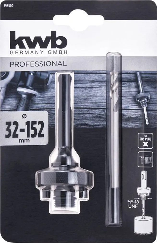 SDS-SPINDEL AUGUSAAGIDELE KWB 32-152MM