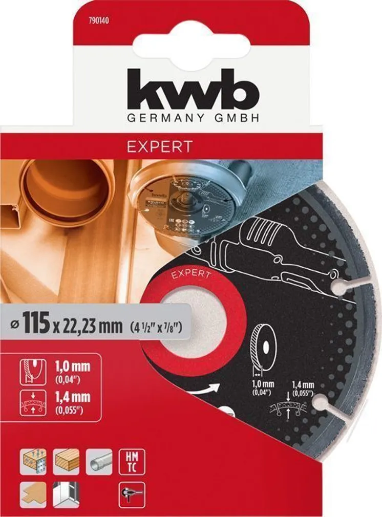 UNIVERSAALLÕIKEKETAS KWB TCG 115MM