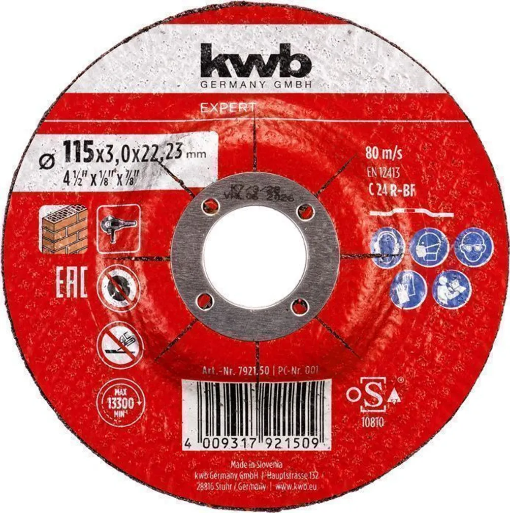 LÕIKEKETAS KWB, KIVI 115X3X22MM