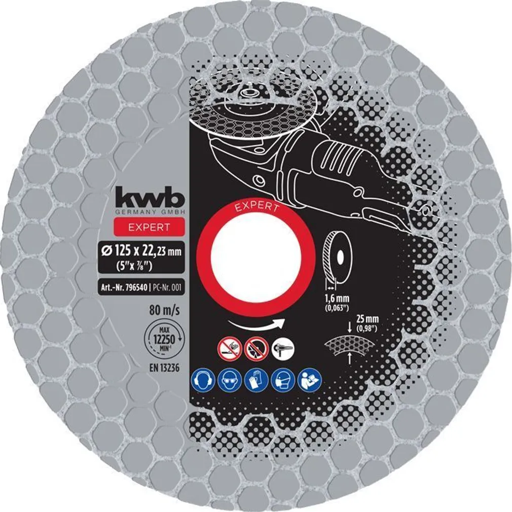 TEEMANTLÕIKE- JA LIHVKETAS KWB 125MM