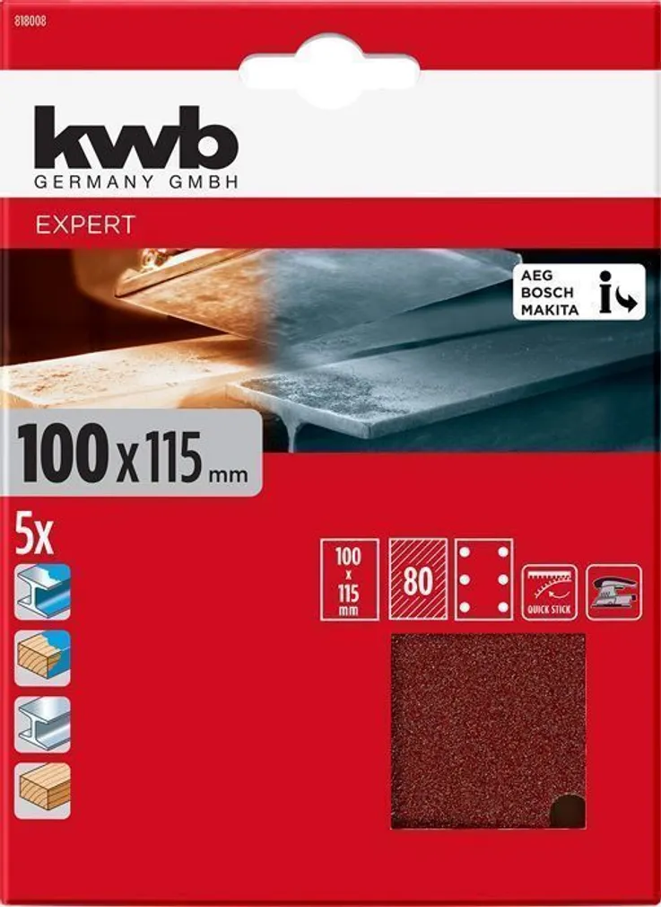 LIIVAPABER KWB, AUGUSTATUD 115X100MMP80 5TK