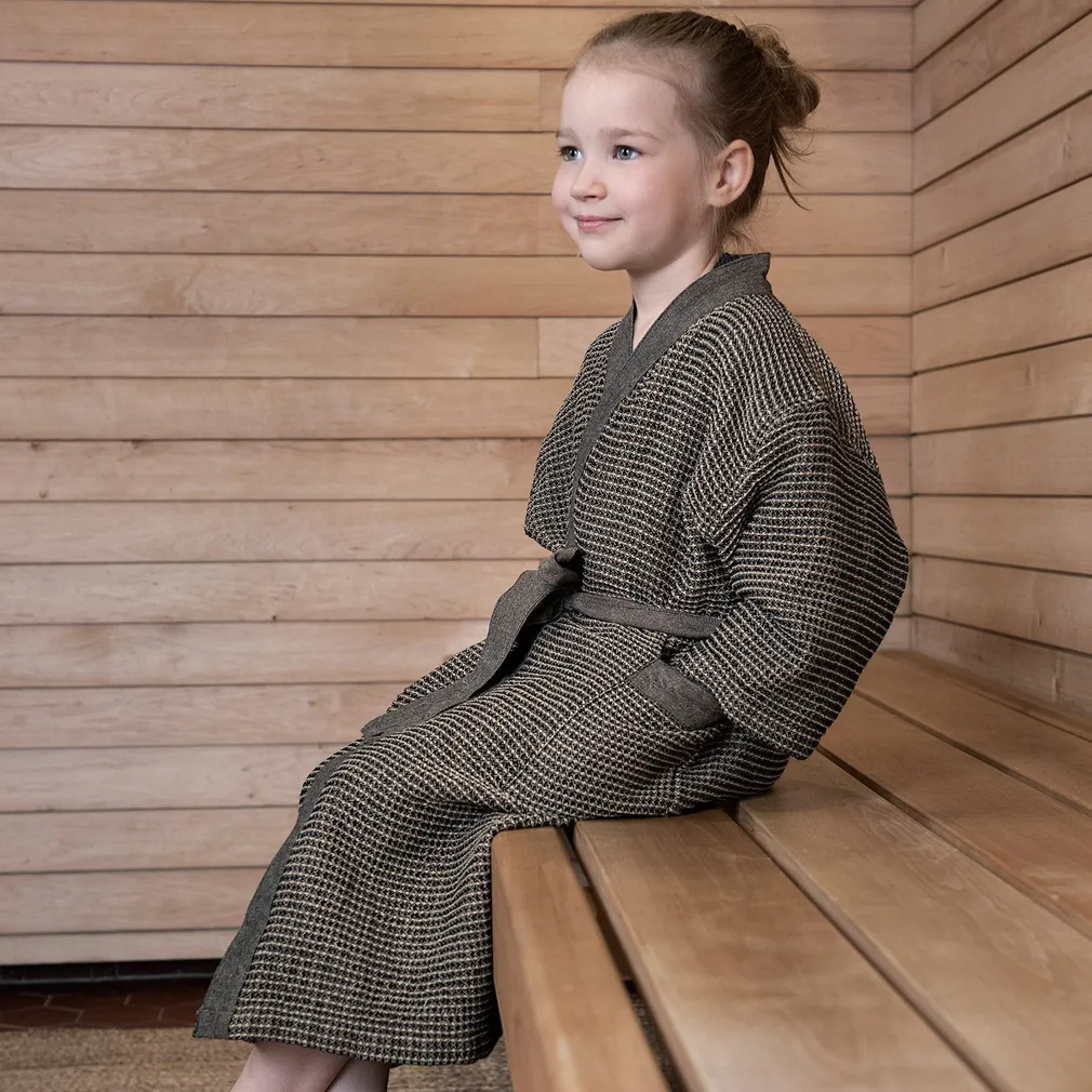 HOMMIKUMANTEL RENTO BROWN LASTE S/M