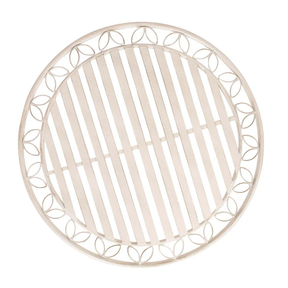 LAUD JASMINE D70XH75CM ANTIIKVALGE METALL