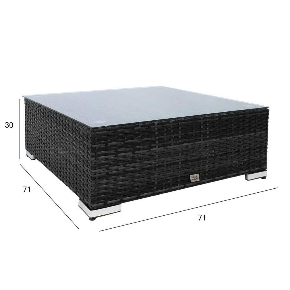 DIIVANILAUD SEVILLA NEW 71X71XH30CM MUST