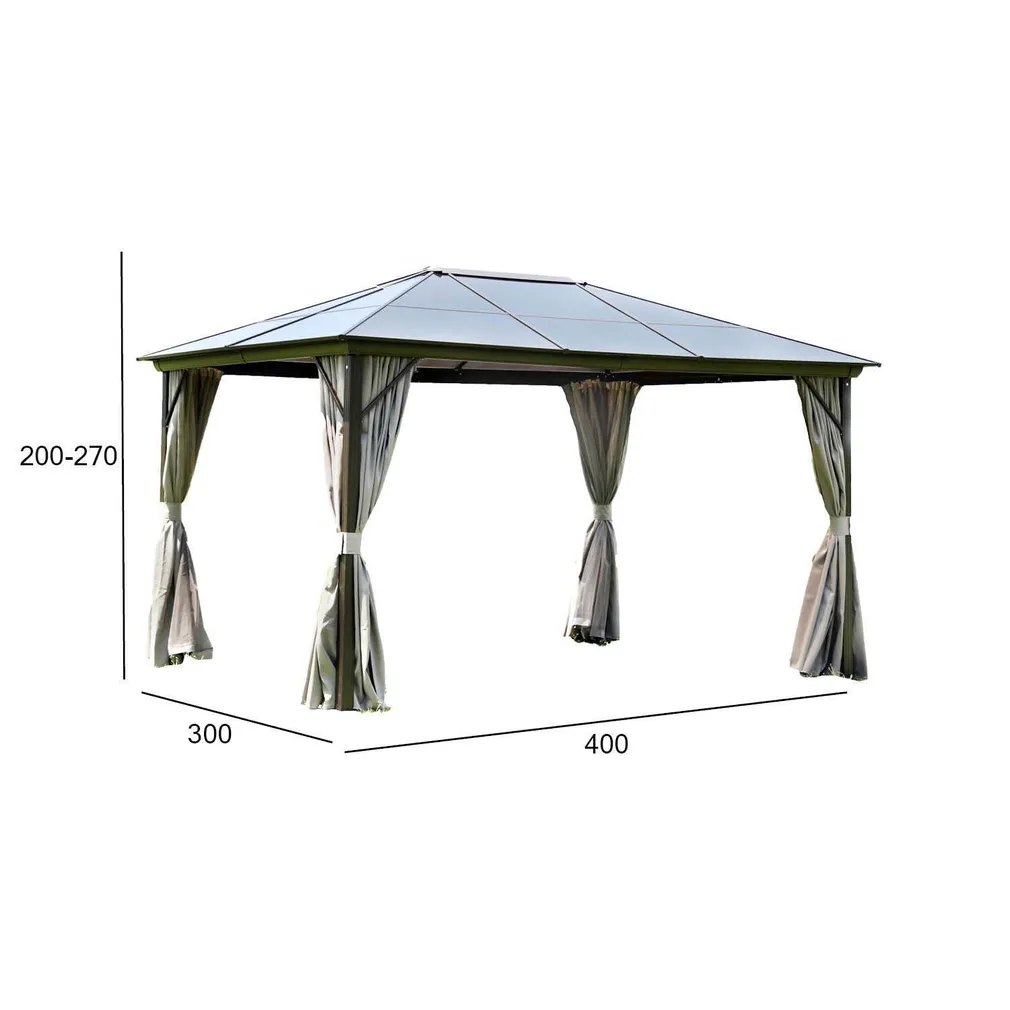 VARIKATUS SUNSET 3X4XH2/2,7M TAUPE/PRUUN