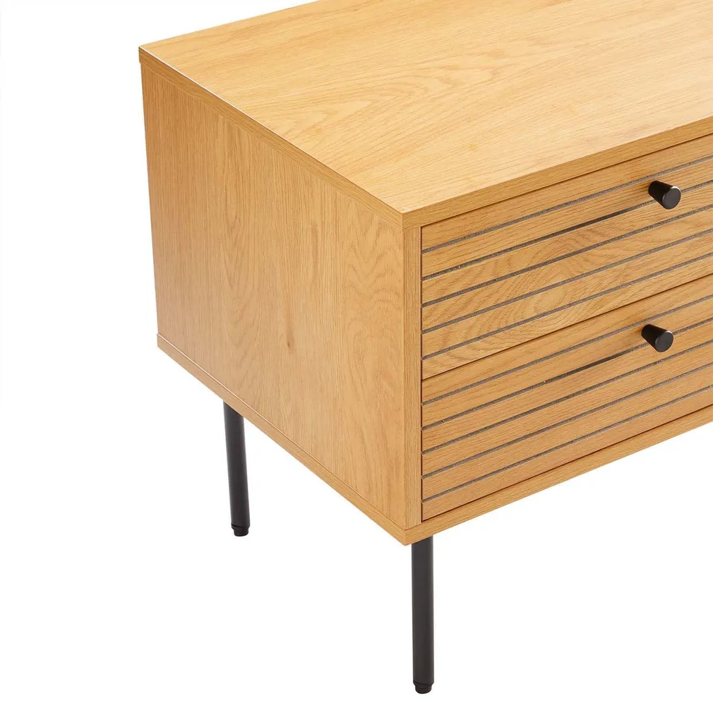 ÖÖKAPP LINE 2-SAHTLIGA 50X40XH50CM MELAMIIN