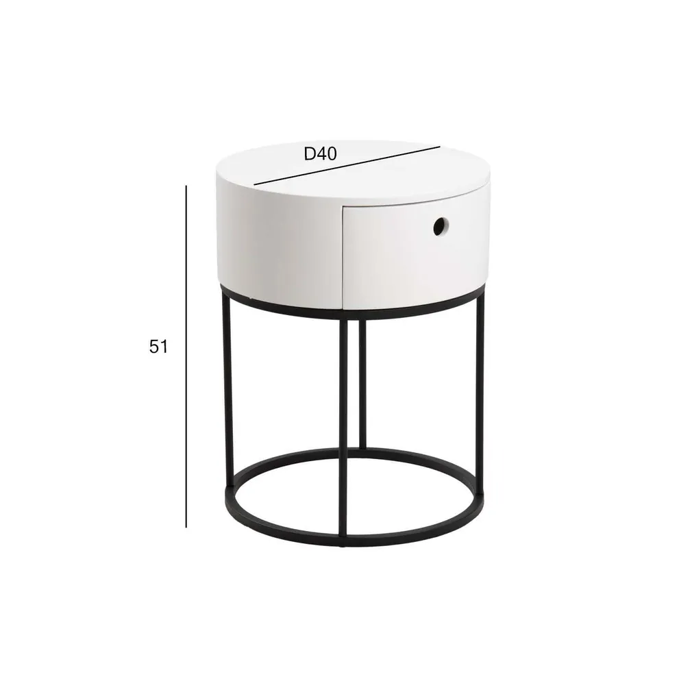 ÖÖKAPP POLO D40XH51CM VALGE