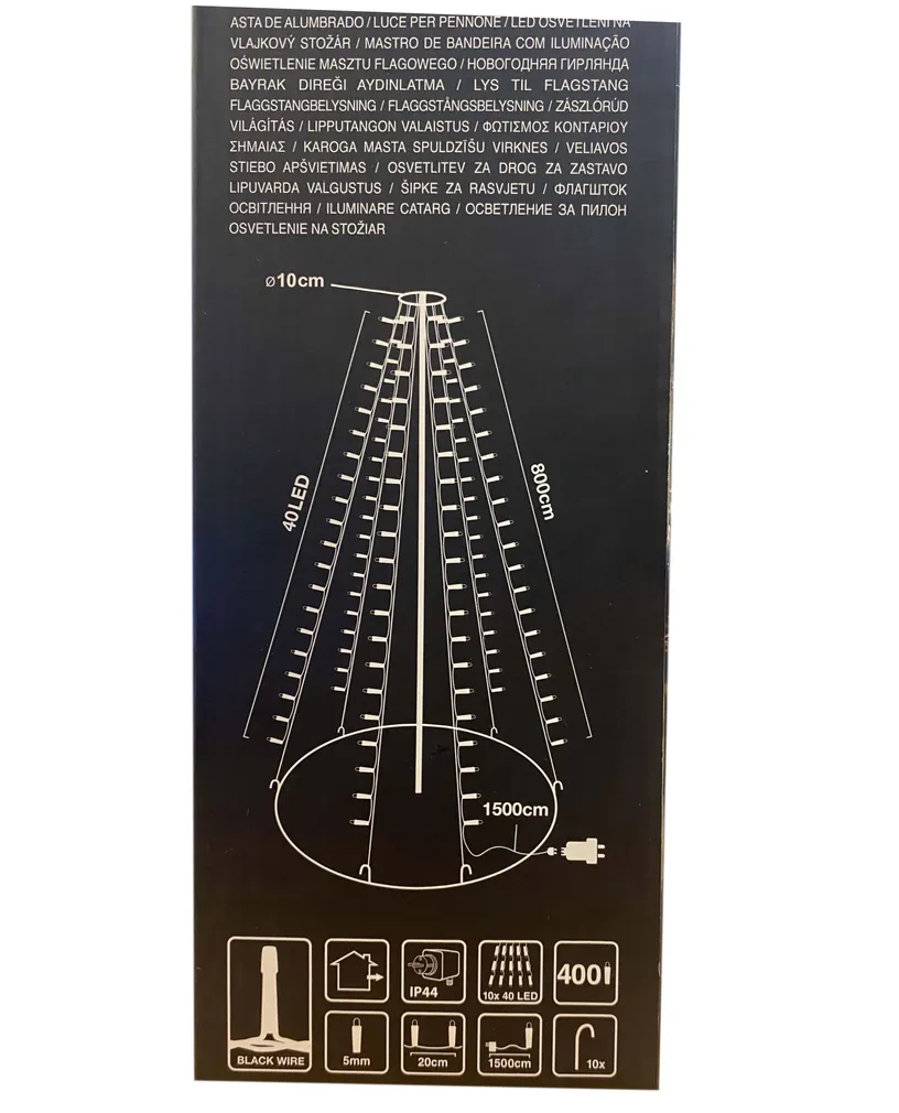LED-TULED LIPUMASTILE 800CM SOE VALGE