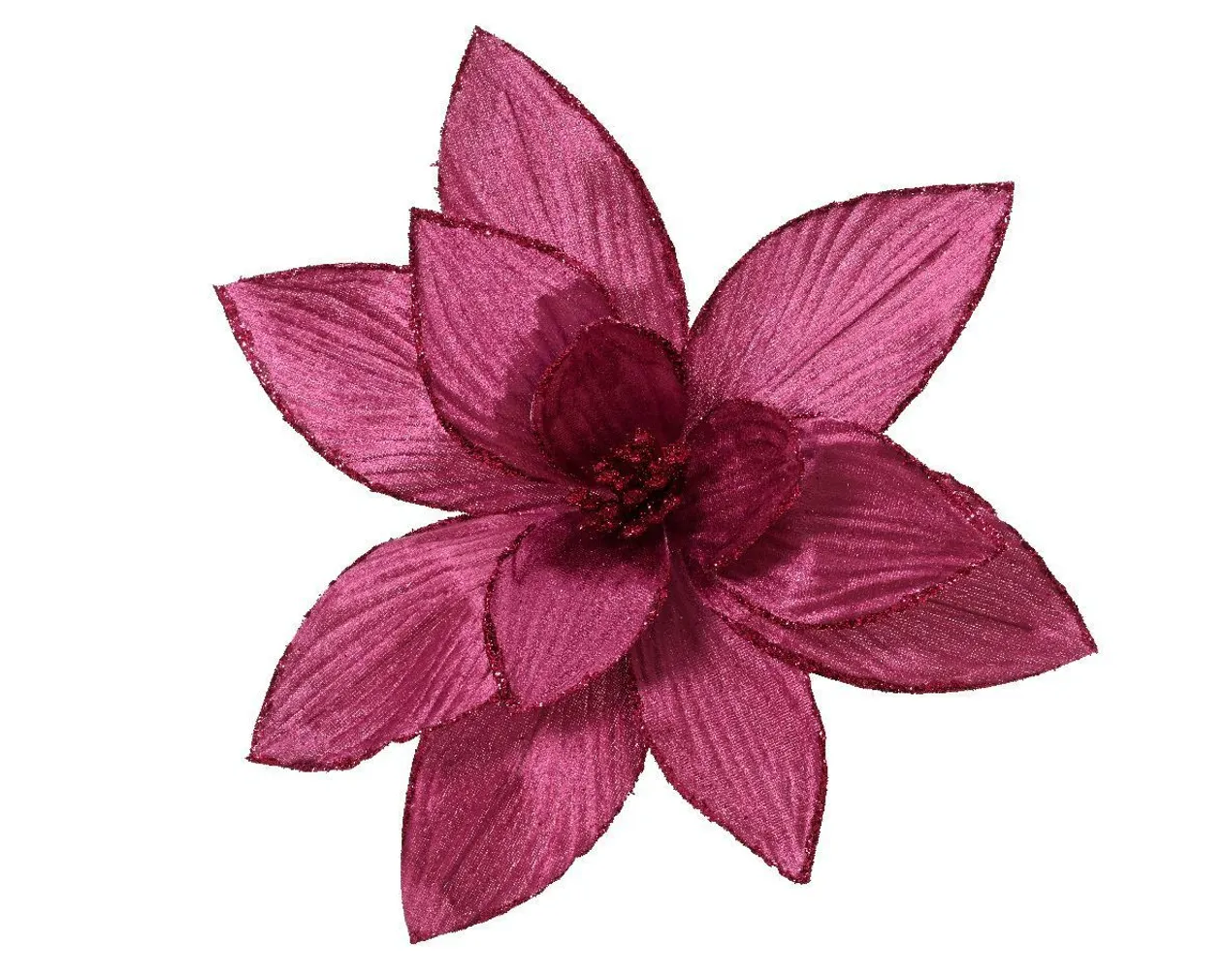 JÕULUTÄHT POLÜESTER VELVET 30X30X15CM PUNANE