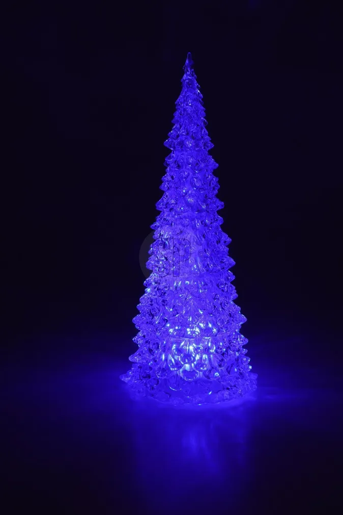 JÕULUKAUNISTUS JÕULUPUU 11X11X27CM LED VÄRVIMUUTEV