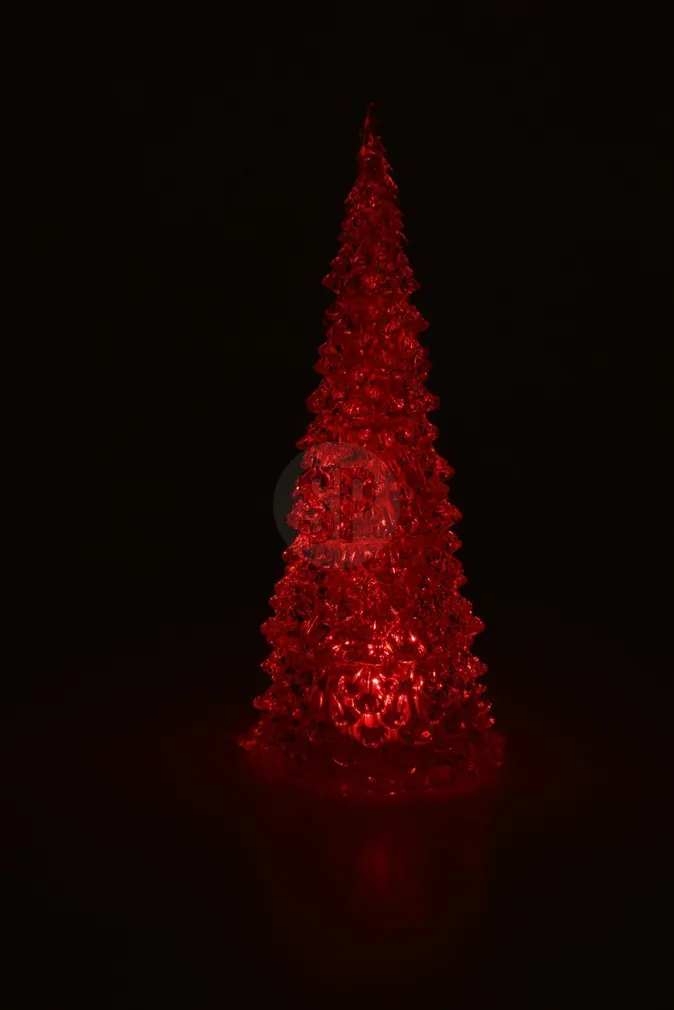 JÕULUKAUNISTUS JÕULUPUU 11X11X27CM LED VÄRVIMUUTEV