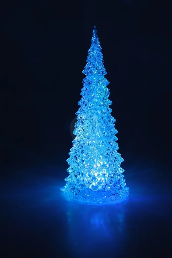 JÕULUKAUNISTUS JÕULUPUU 11X11X27CM LED VÄRVIMUUTEV