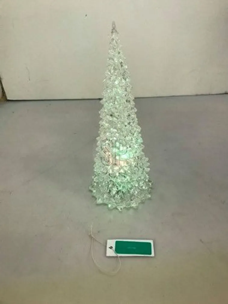 JÕULUKAUNISTUS JÕULUPUU 11X11X27CM LED VÄRVIMUUTEV