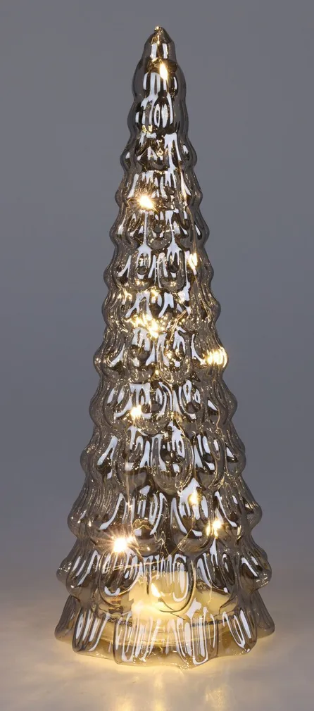 JÕULUKAUNISTUS JÕULUPUU 24CM 10LED HALL KLAAS
