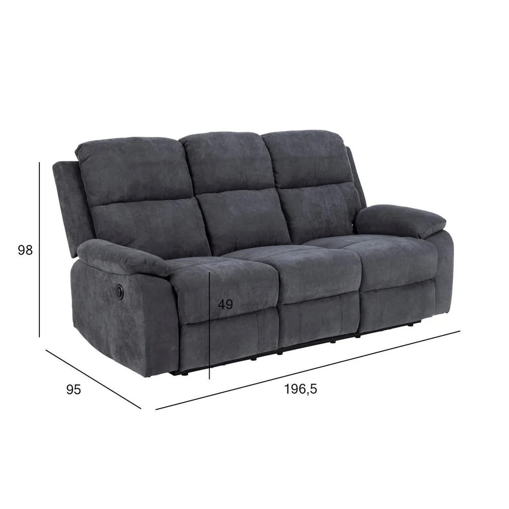 DIIVAN MORA 3-KOHALINE RECLINER, TUMEHALL