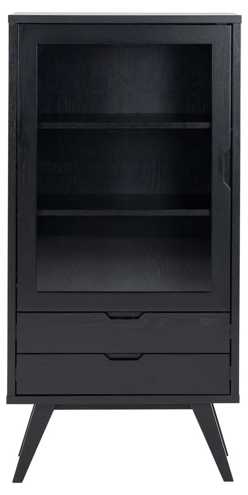 VITRIINKAPP A-LINE 72X36XH145CM, MUST