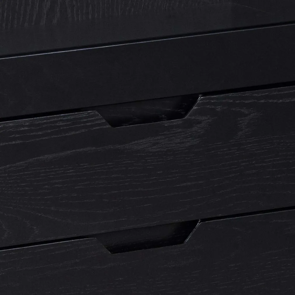 VITRIINKAPP A-LINE 72X36XH145CM, MUST