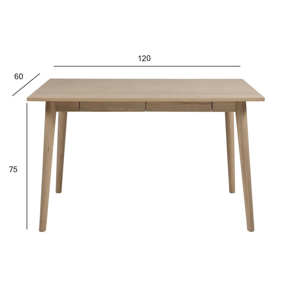 KIRJUTUSLAUD MARTE 120X60XH75CM, TAMM