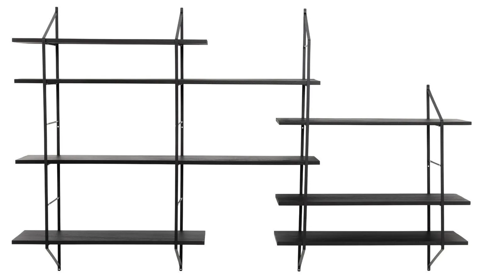 SEINARIIUL BELFAST 196X25XH111CM, MUST