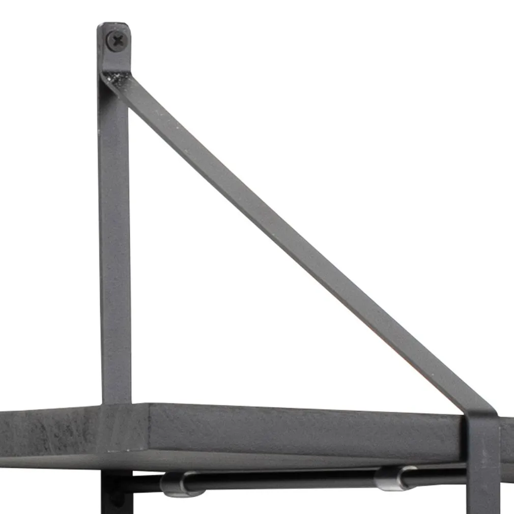 SEINARIIUL BELFAST 196X25XH111CM, MUST